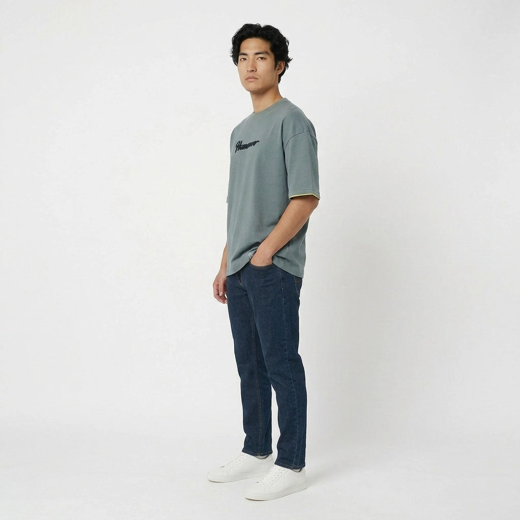 HUMMER MENS SHORT SLEEVE ROUNDNECK T SHIRT [OVERSIZE] H0069