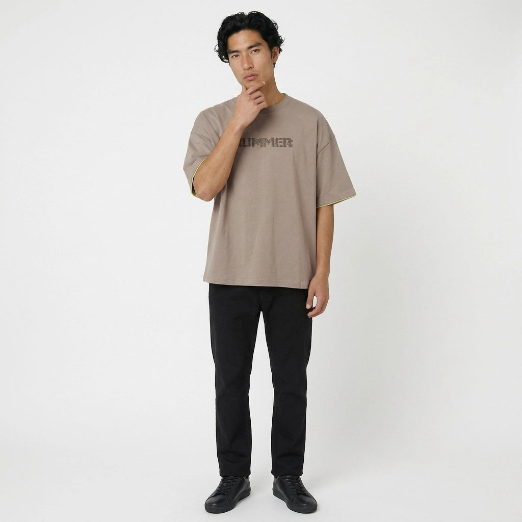 HUMMER MENS SHORT SLEEVE ROUNDNECK T SHIRT [OVERSIZE] H0069