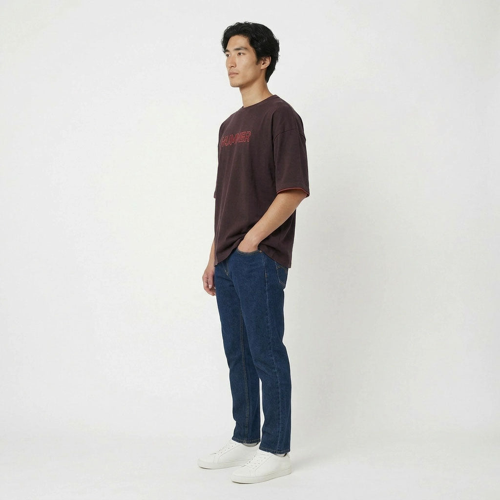 HUMMER MENS SHORT SLEEVE ROUNDNECK T SHIRT [OVERSIZE] H0069