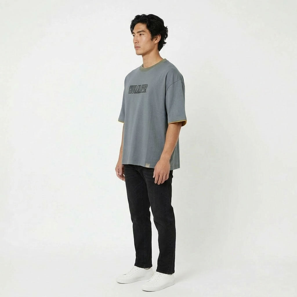 HUMMER MENS SHORT SLEEVE ROUNDNECK T SHIRT [OVERSIZE] H0069