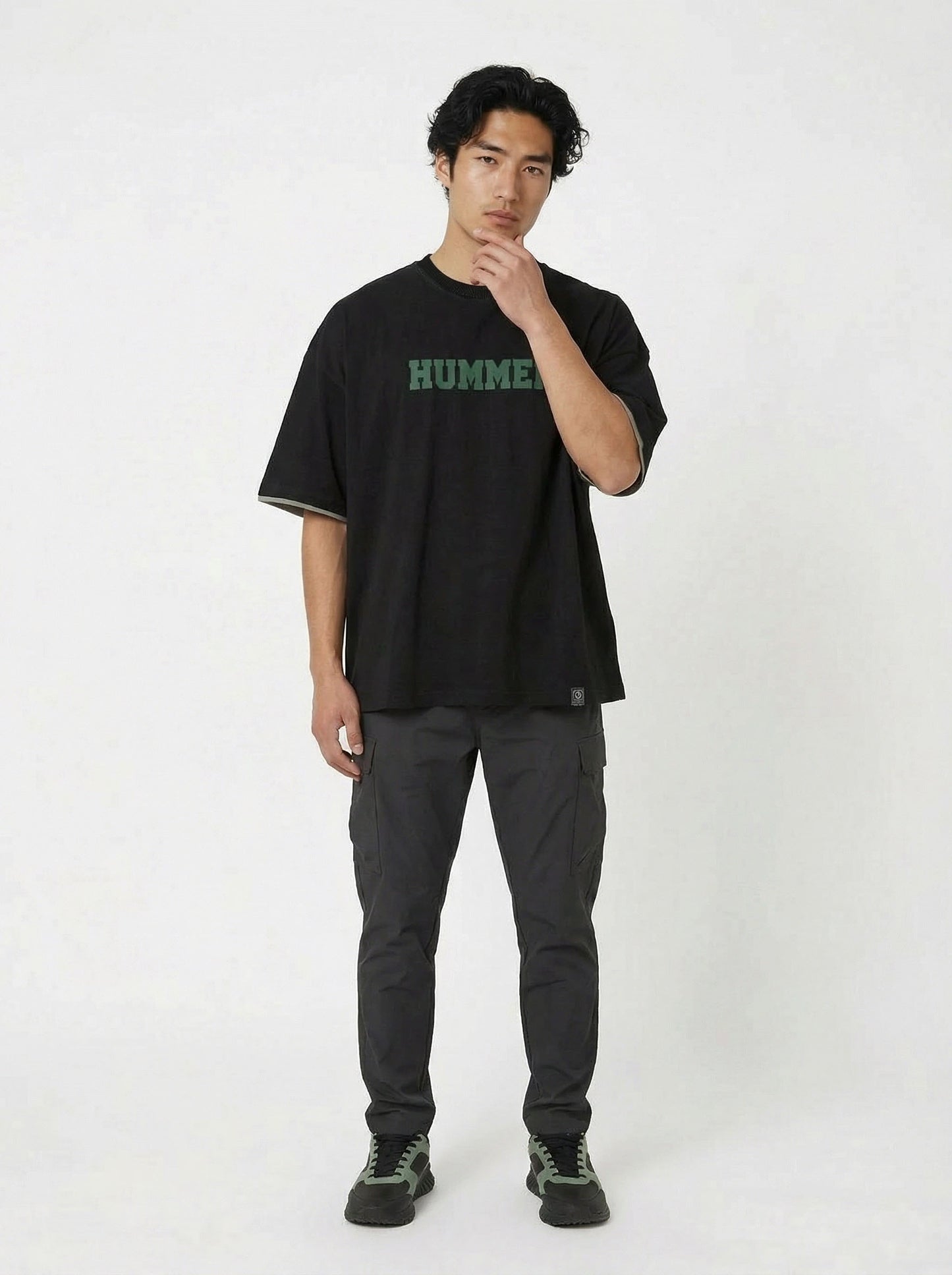 HUMMER MENS SHORT SLEEVE ROUNDNECK T SHIRT [OVERSIZE] H0069