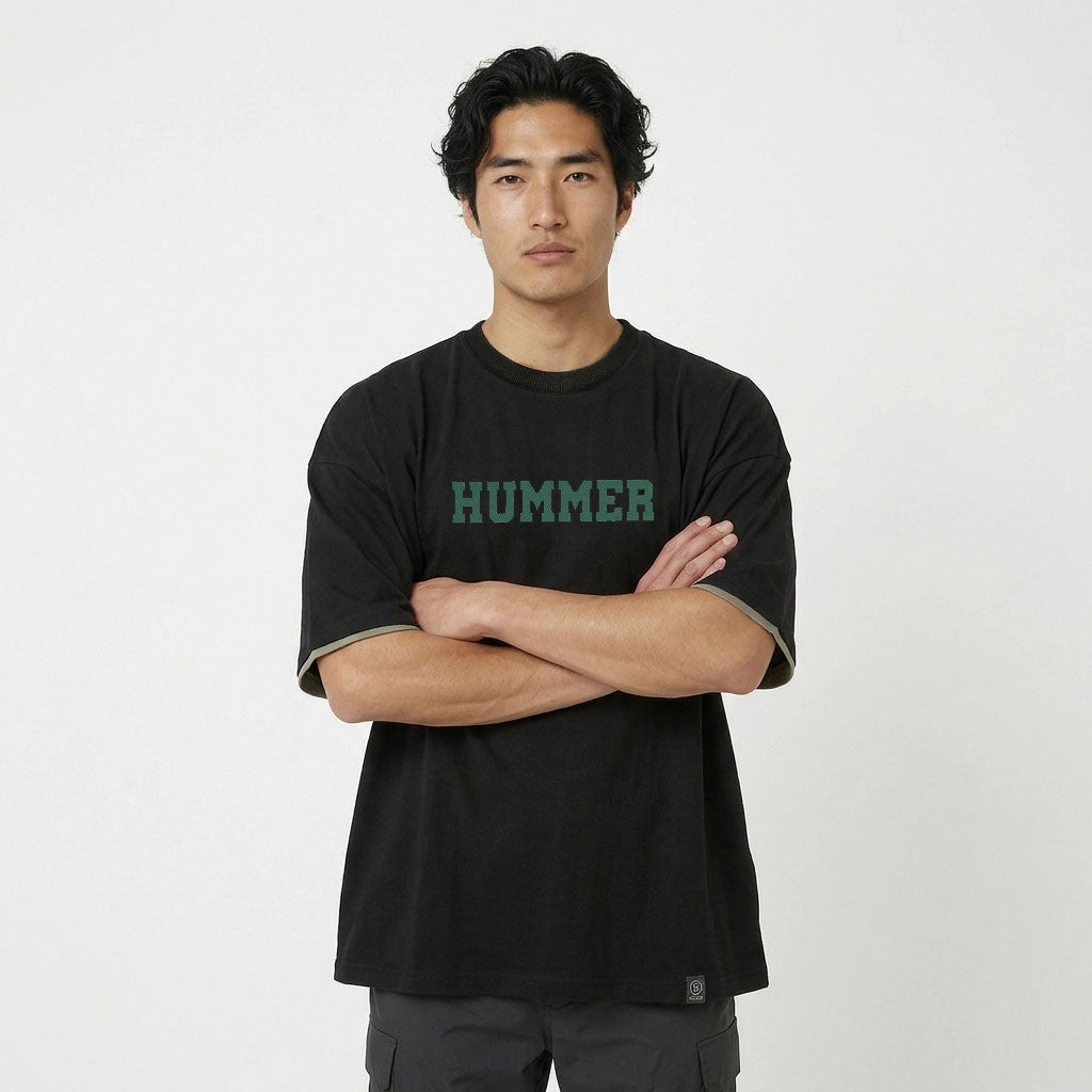 HUMMER MENS SHORT SLEEVE ROUNDNECK T SHIRT [OVERSIZE] H0069