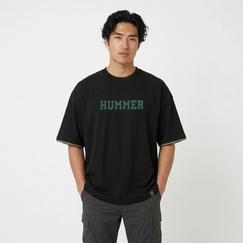 HUMMER MENS SHORT SLEEVE ROUNDNECK T SHIRT [OVERSIZE] H0069