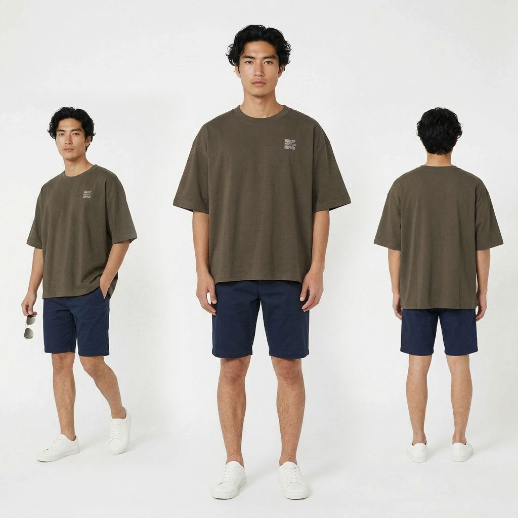 HUMMER MENS SHORT SLEEVE ROUNDNECK T SHIRT [OVERSIZE] H0070