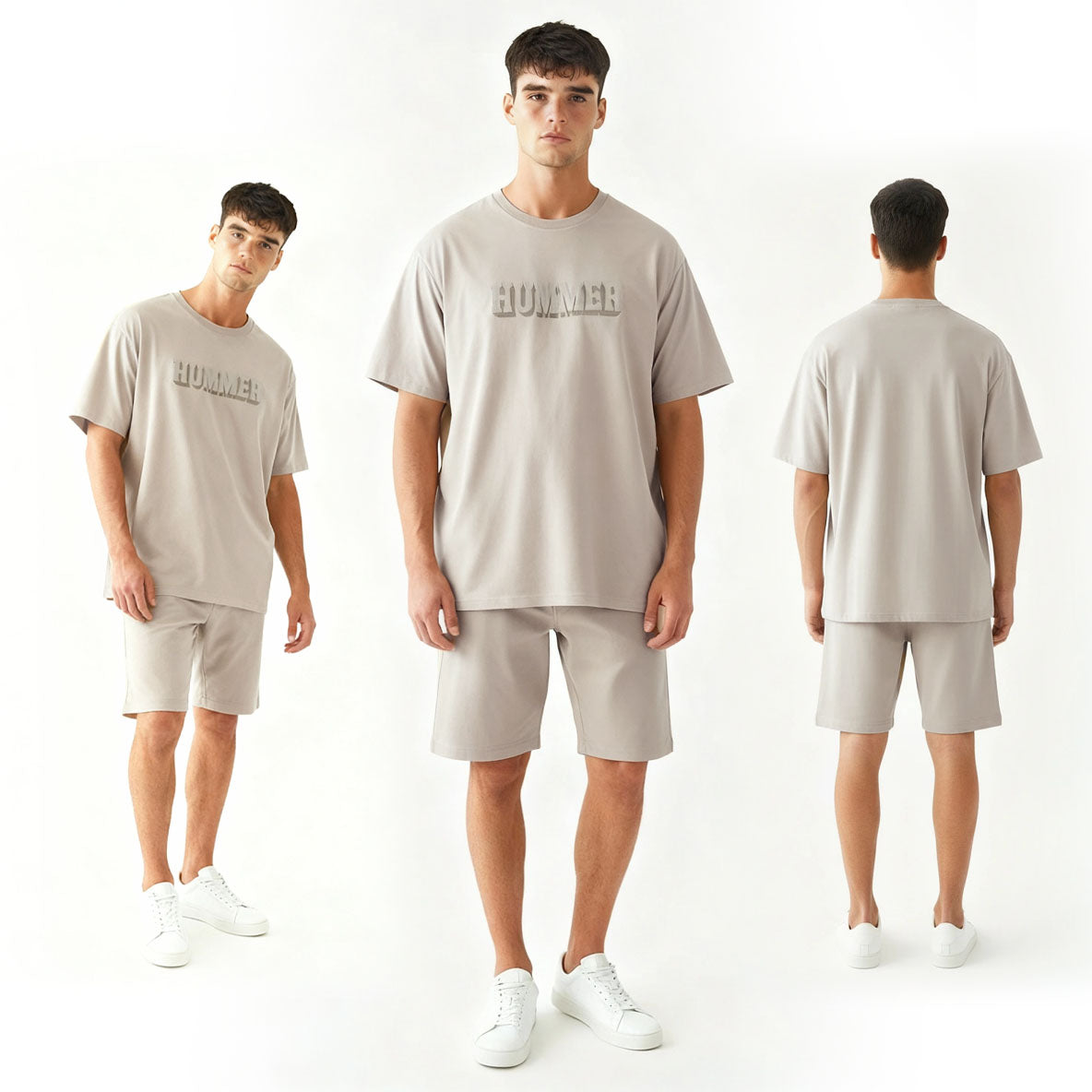 HUMMER SHORT SLEEVE ROUND NECK T SHIRT [OVERSIZE] H0025