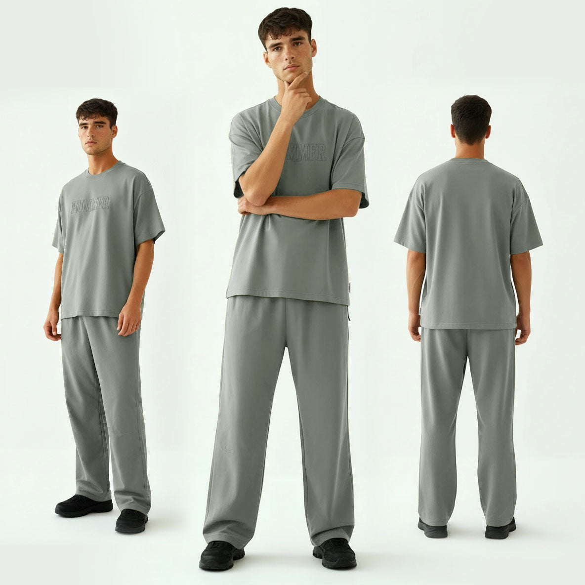 HUMMER SHORT SLEEVE ROUND NECK T SHIRT [OVERSIZE] H0025