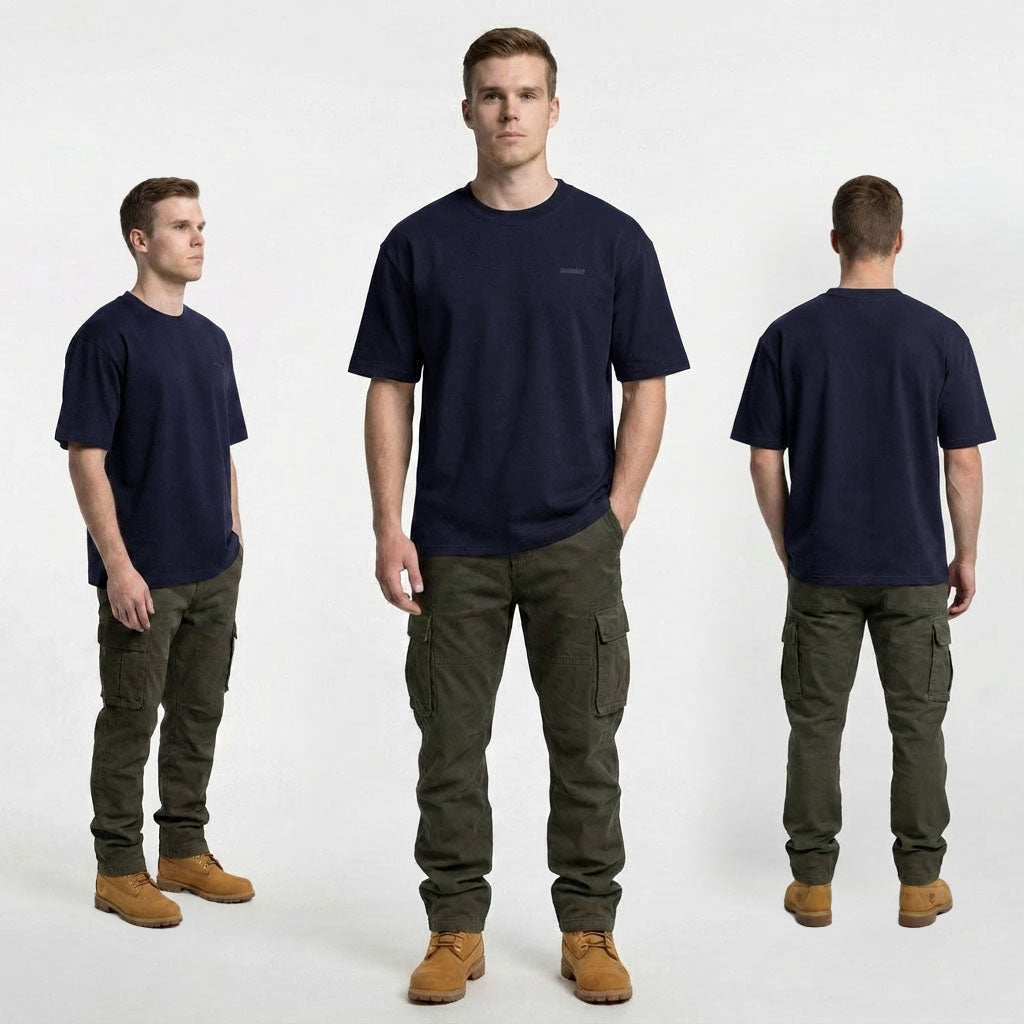 HUMMER MENS SHORT SLEEVE ROUNDNECKTEE [OVERSIZE] H0134