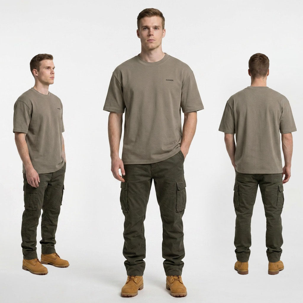 HUMMER MENS SHORT SLEEVE ROUNDNECKTEE [OVERSIZE] H0134