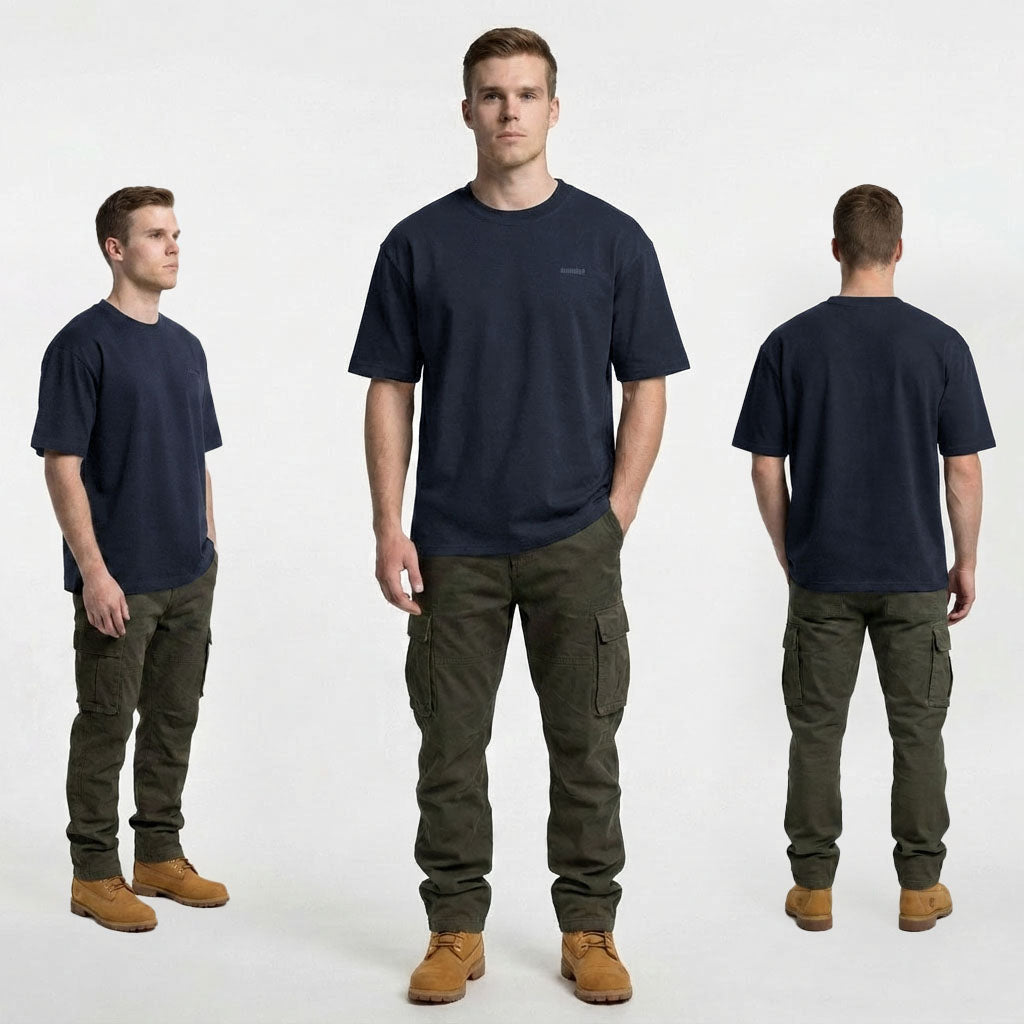 HUMMER MENS SHORT SLEEVE ROUNDNECKTEE [OVERSIZE] H0134