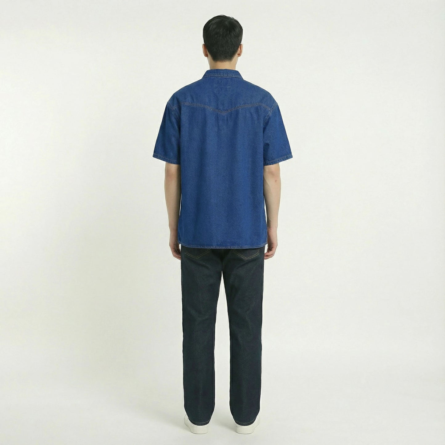 HUMMER MENS JEAN SHORT SLEEVE SHIRT [OVERSIZE] H0046
