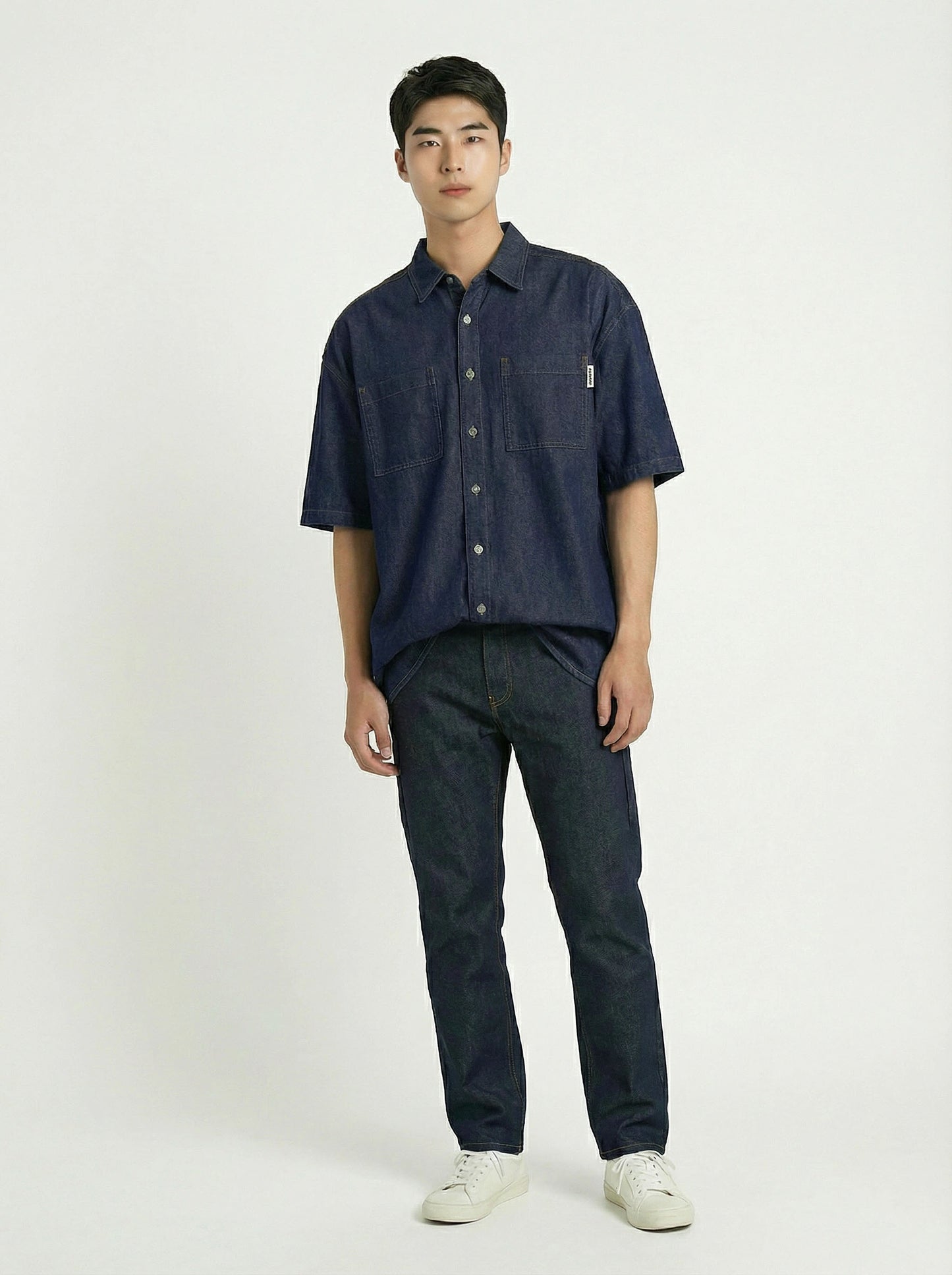 HUMMER MENS JEAN SHORT SLEEVE SHIRT [OVERSIZE] H0046