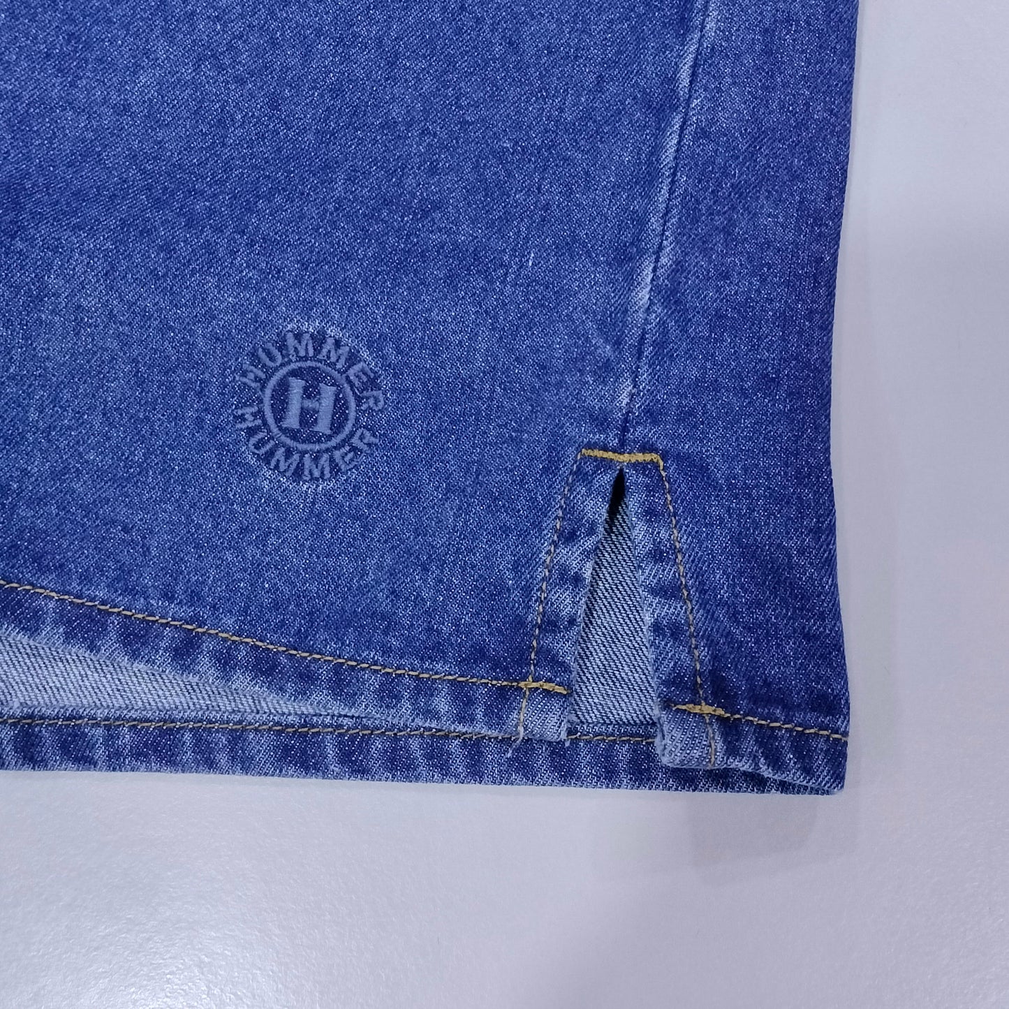 HUMMER MENS JEAN SHORT SLEEVE SHIRT [OVERSIZE] H0046