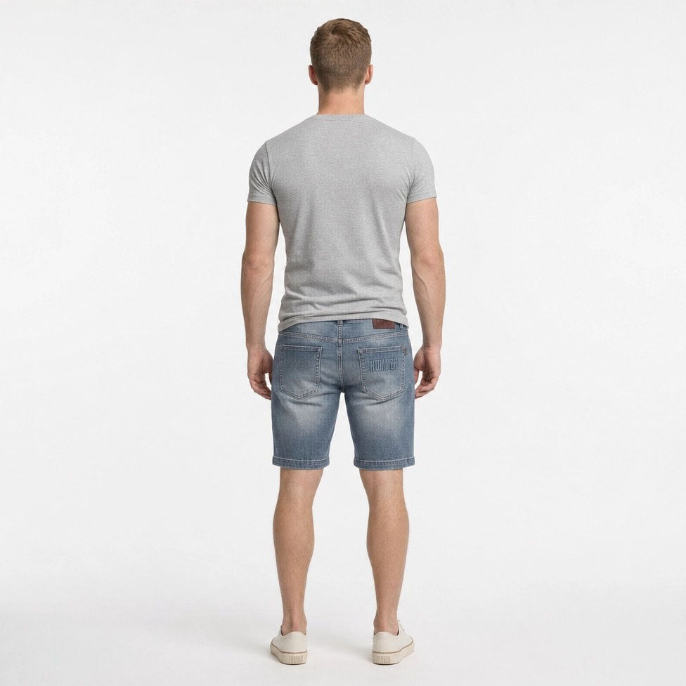 HUMMER MENS SHORT PANTS JEANS [REGULAR FIT] H0056