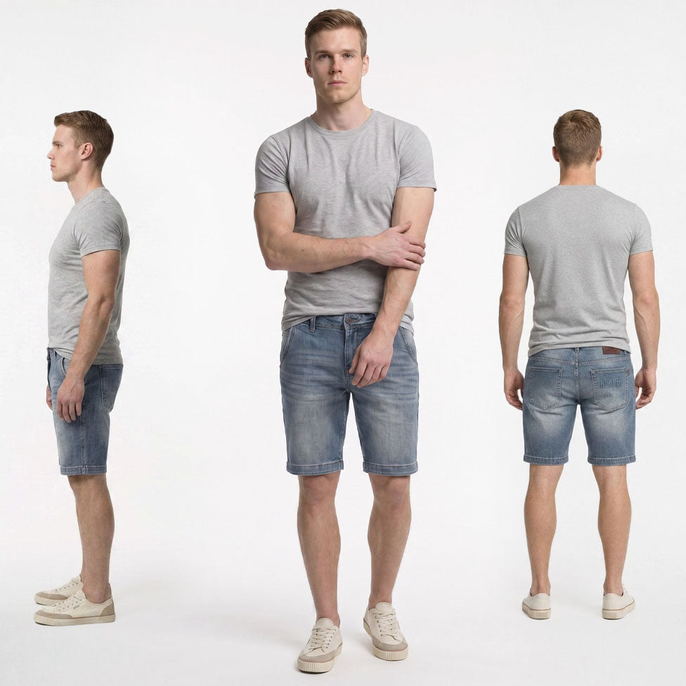 HUMMER MENS SHORT PANTS JEANS [REGULAR FIT] H0056