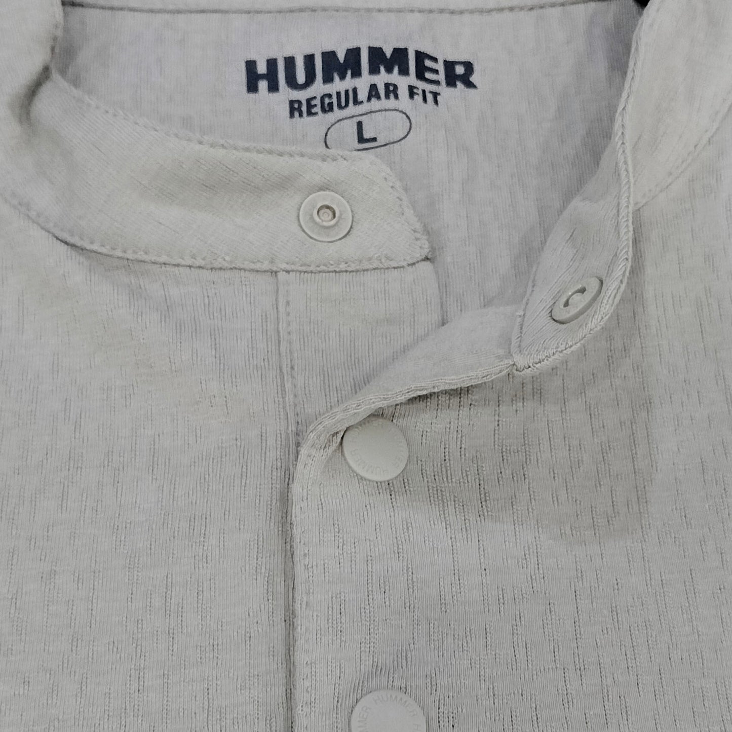 HUMMER MENS STAND COLLAR SHORT SLEEVE POLO T SHIRT [REGULAR FIT] H0050