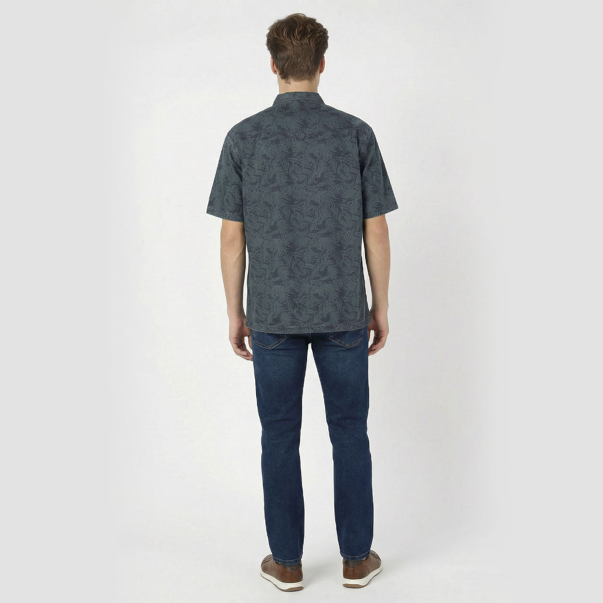 HUMMER MENS JEAN SHORT SLEEVE SHIRT [REGULAR FIT] H0040