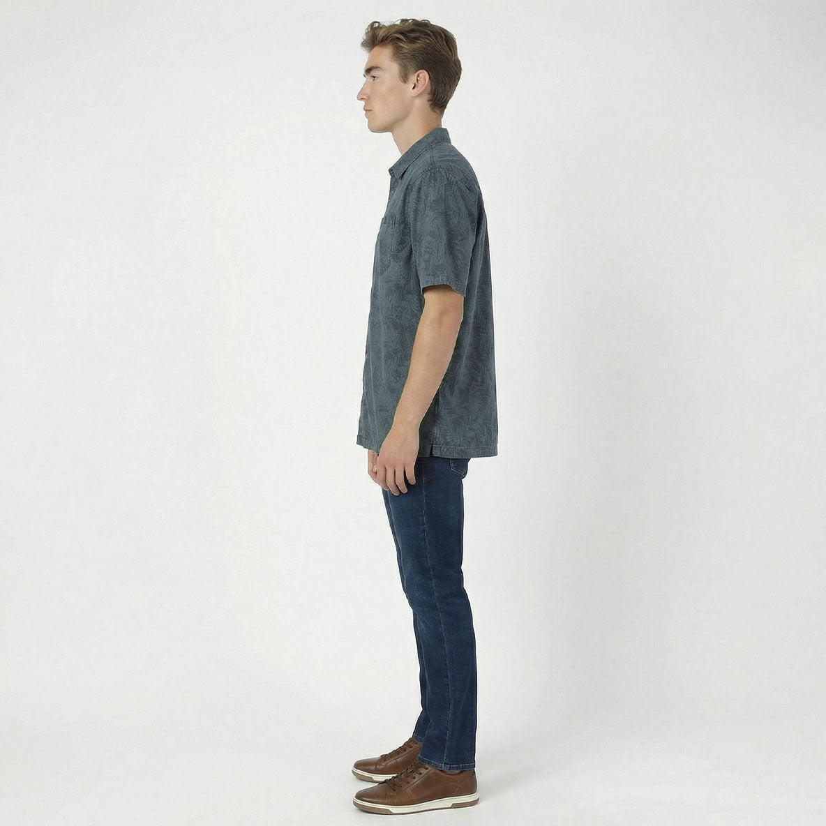 HUMMER MENS JEAN SHORT SLEEVE SHIRT [REGULAR FIT] H0040