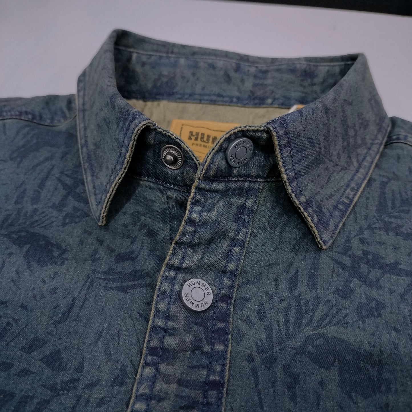 HUMMER MENS JEAN SHORT SLEEVE SHIRT [REGULAR FIT] H0040