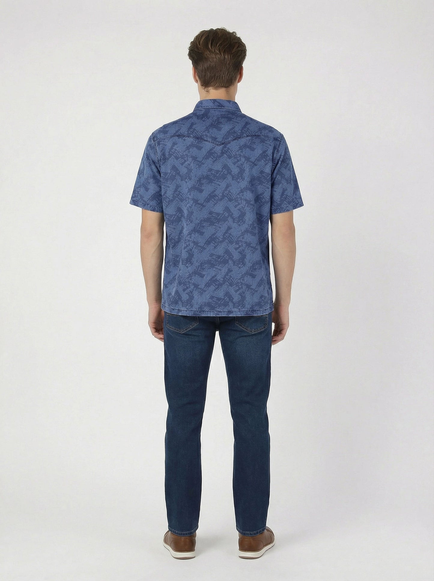 HUMMER MENS JEAN SHORT SLEEVE SHIRT [REGULAR FIT] H0041