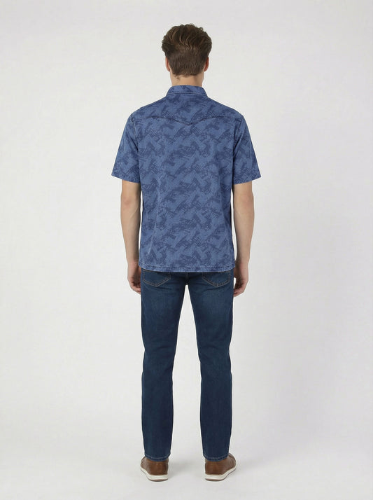 HUMMER MENS JEAN SHORT SLEEVE SHIRT [REGULAR FIT] H0041