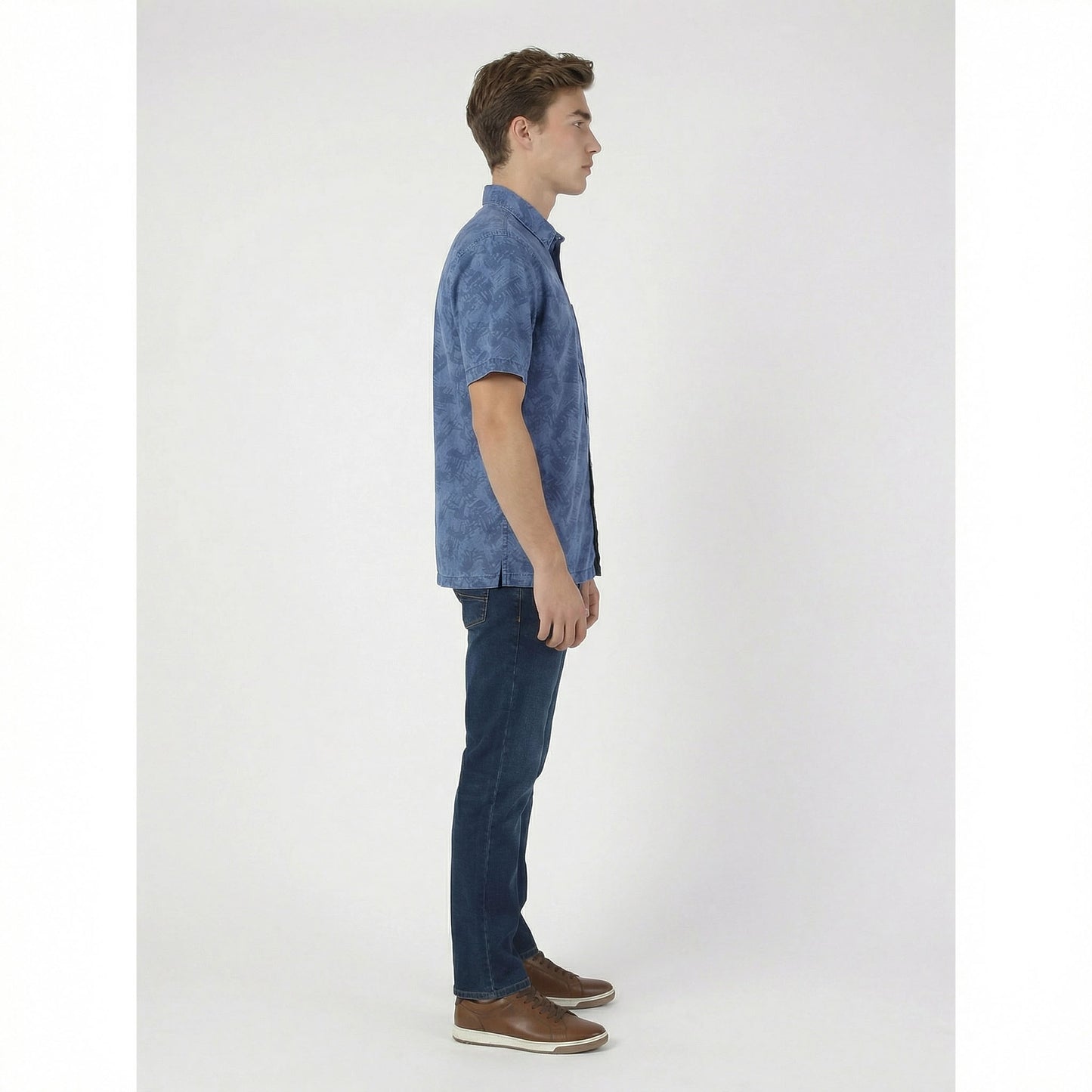 HUMMER MENS JEAN SHORT SLEEVE SHIRT [REGULAR FIT] H0041