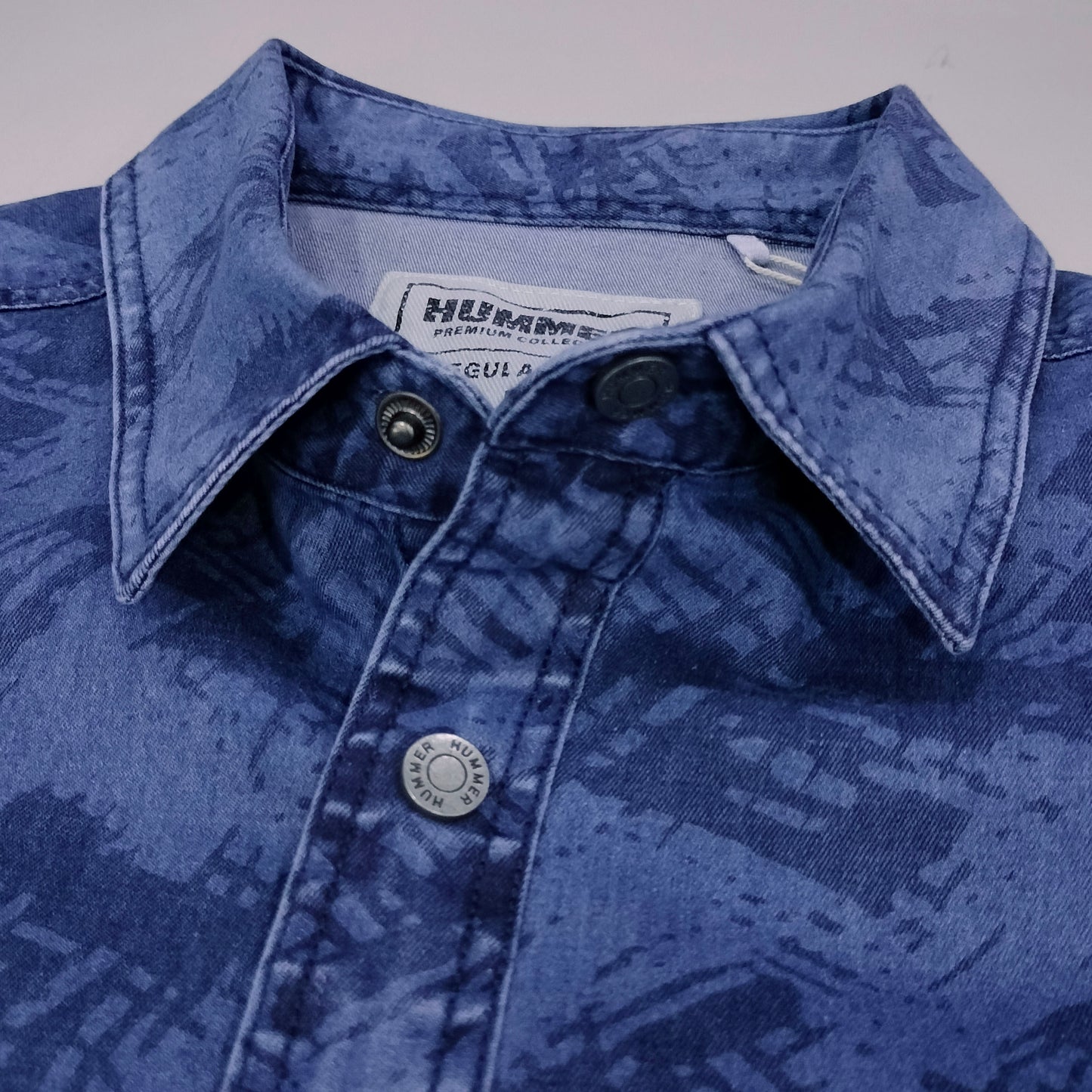 HUMMER MENS JEAN SHORT SLEEVE SHIRT [REGULAR FIT] H0041