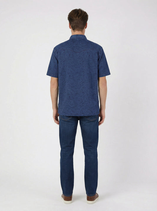 HUMMER MENS JEAN SHORT SLEEVE SHIRT [REGULAR FIT] H0042