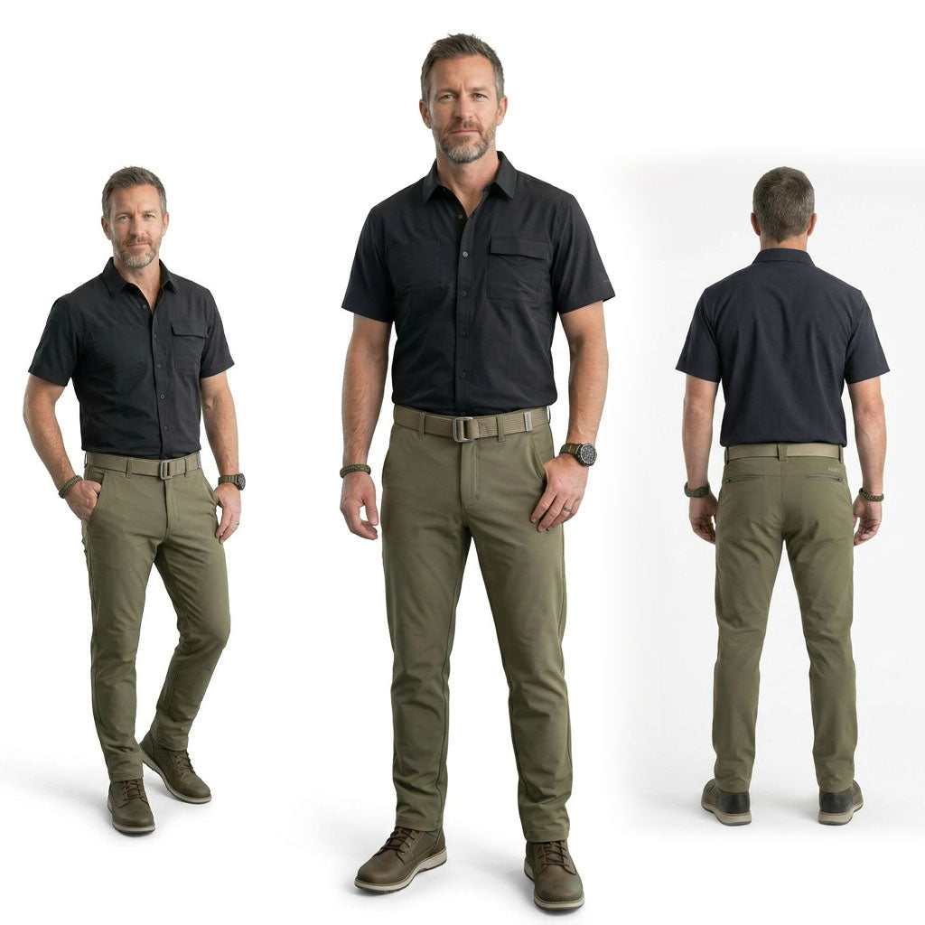 HUMMER MENS CASUAL OUTDOOR SHORT SLEEVE SHIRT [REGULAR FIT] H0107