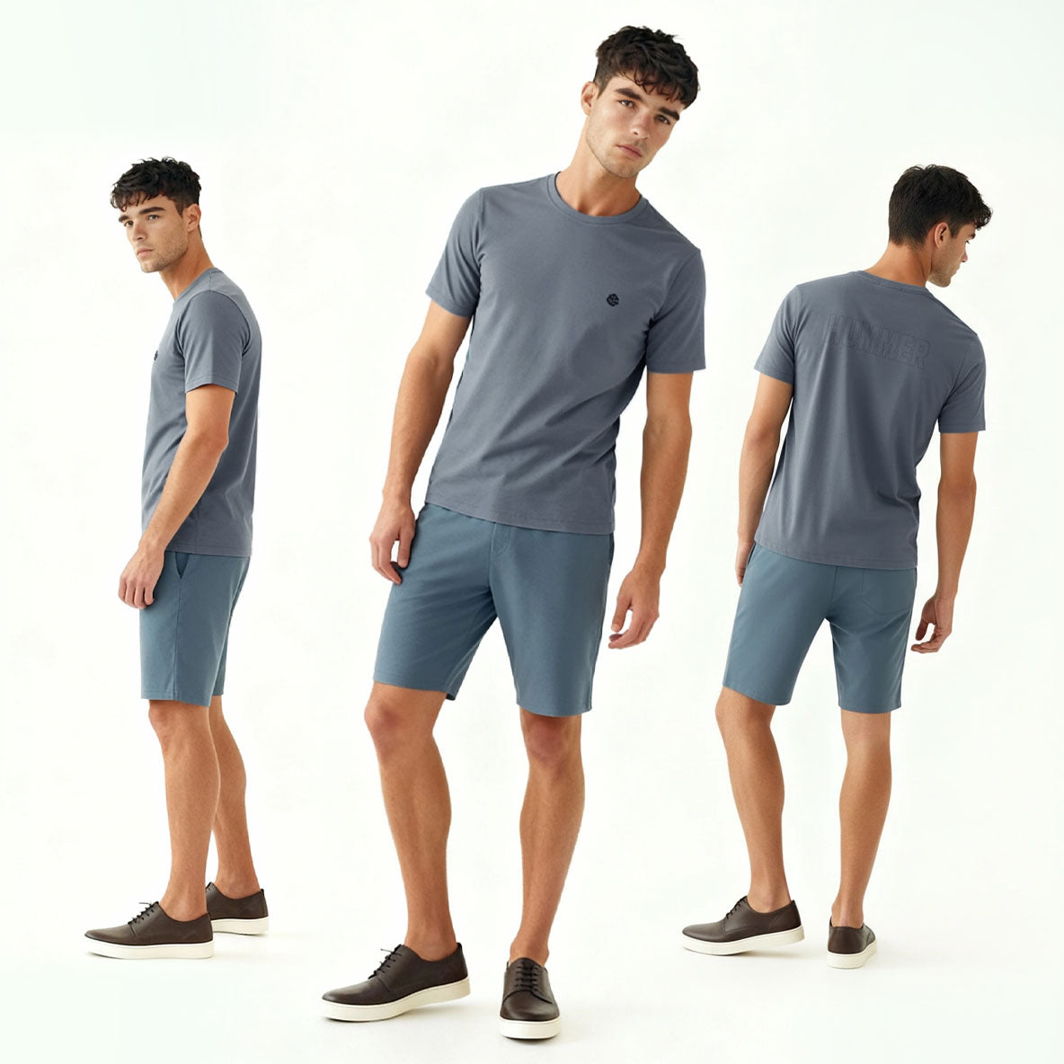 HUMMER SHORT SLEEVE ROUND NECK T SHIRT [FREE CUT] H0048