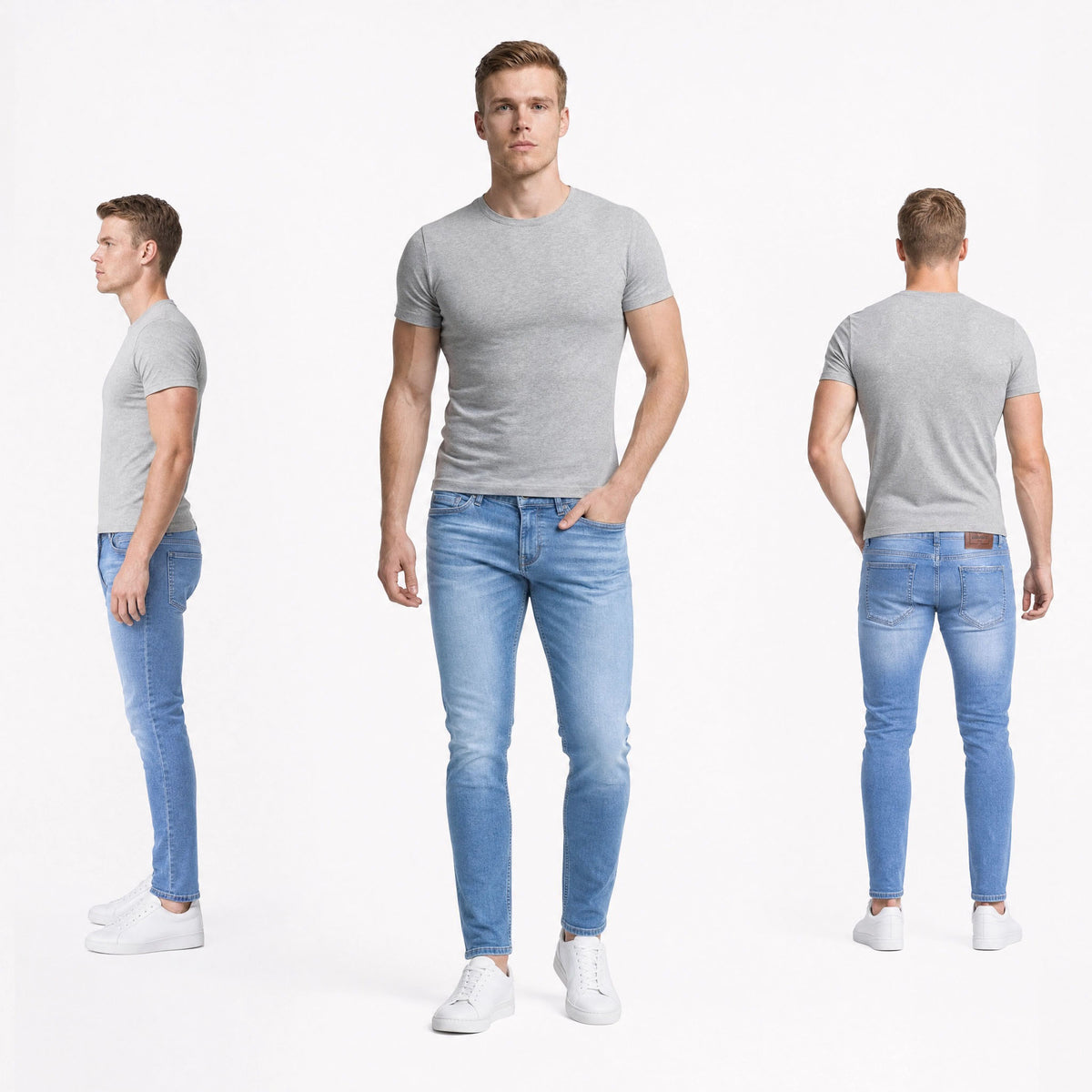 HUMMER MENS LONG PANTS JEANS [SLIM FIT] H0129