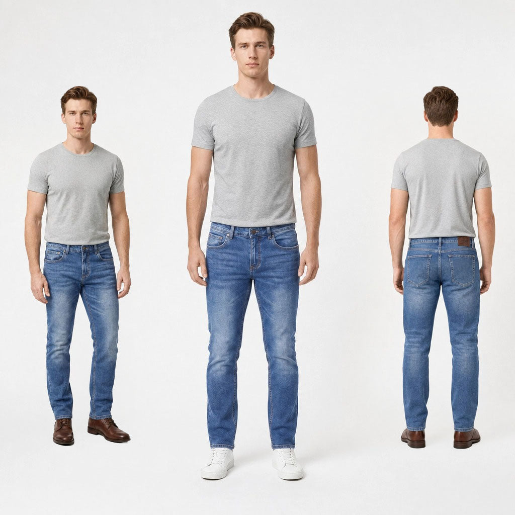 HUMMER MENS LONG PANTS JEANS [SLIM FIT] H0129