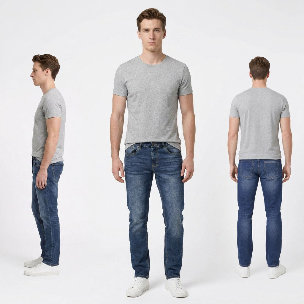 HUMMER MENS LONG PANTS JEANS [SLIM FIT] H0129