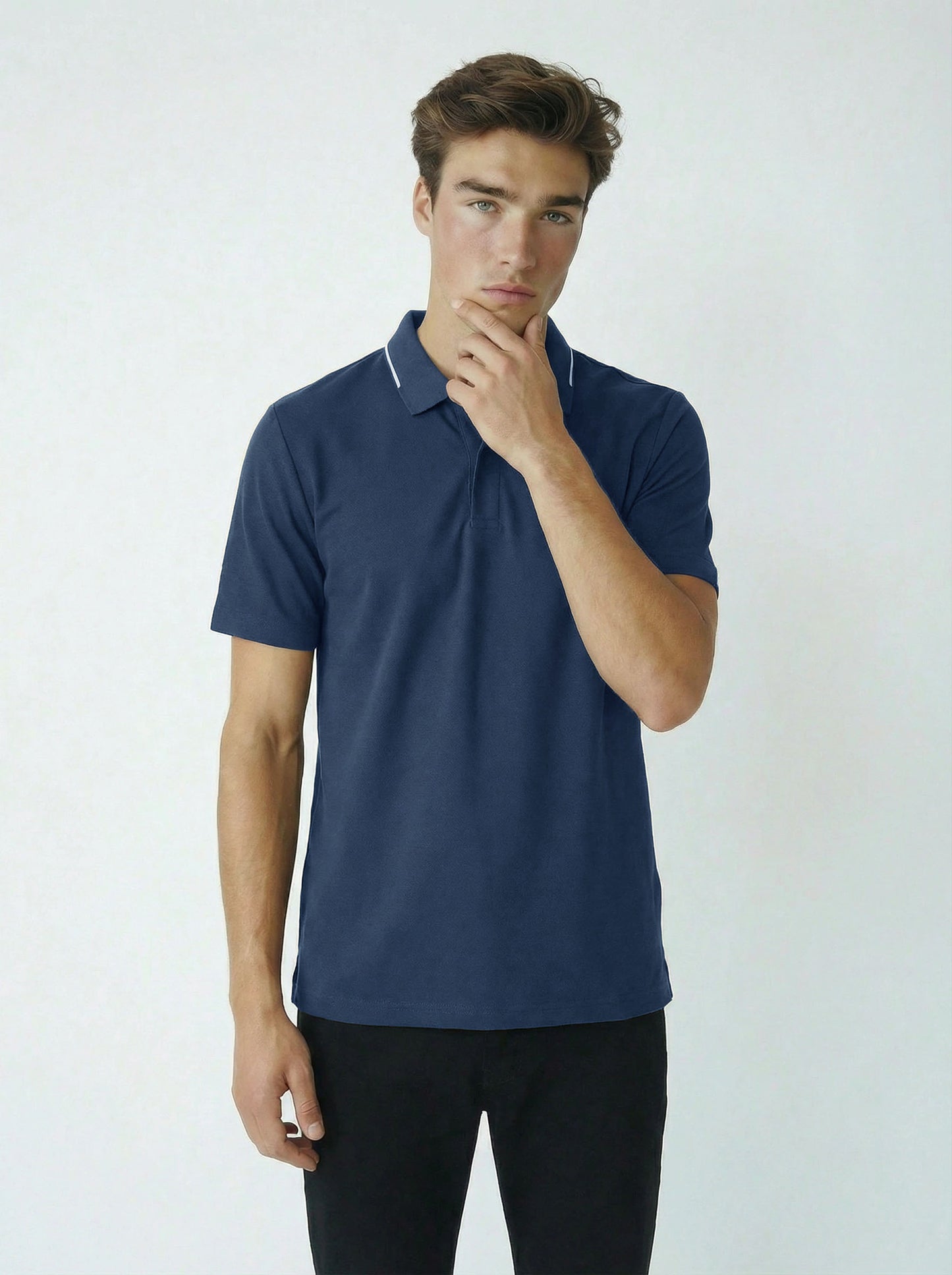 HUMMER MENS SHORT SLEEVE POLO T SHIRT [SLIM FIT] H0052