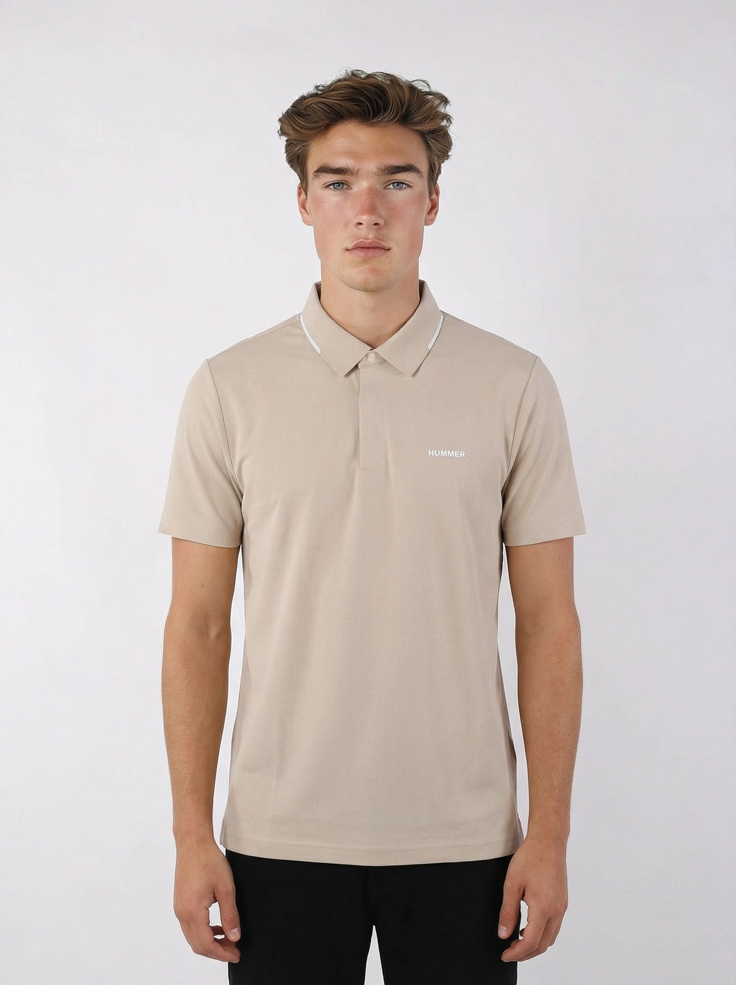 HUMMER MENS SHORT SLEEVE POLO T SHIRT [SLIM FIT] H0052