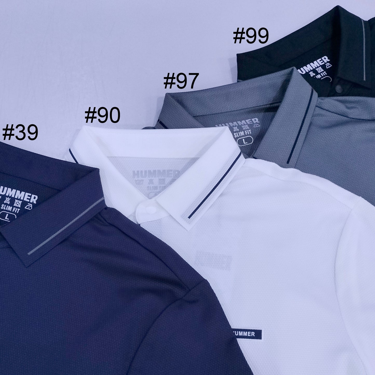 HUMMER MENS SHORT SLEEVE POLO T SHIRT [SLIM FIT] H0110