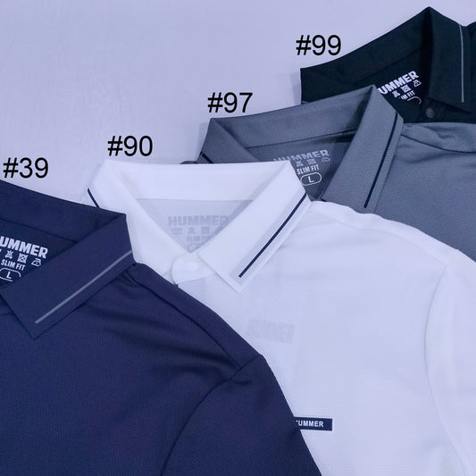 HUMMER MENS SHORT SLEEVE POLO T SHIRT [SLIM FIT] H0110