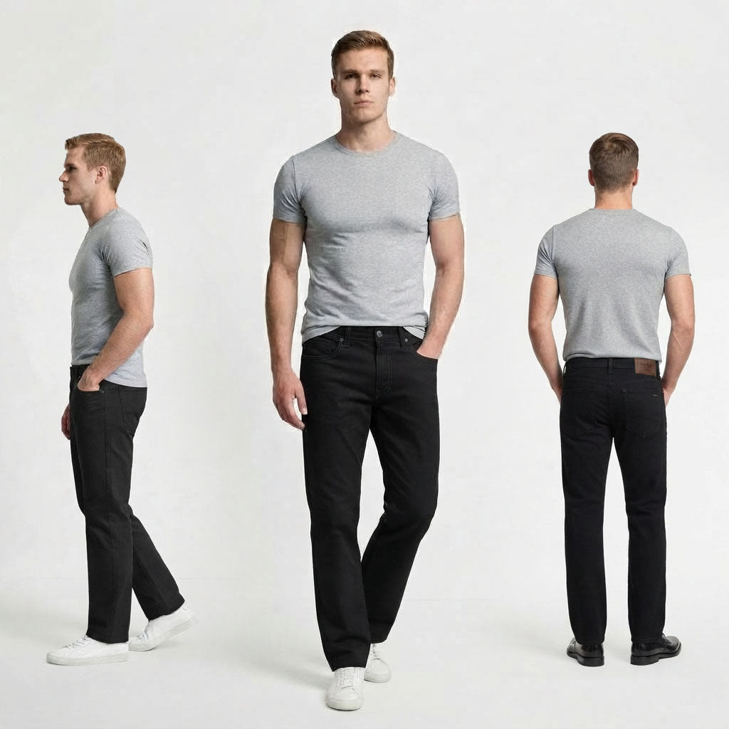 HUMMER MENS LONG PANTS JEANS [STRAIGHT CUT] H0137