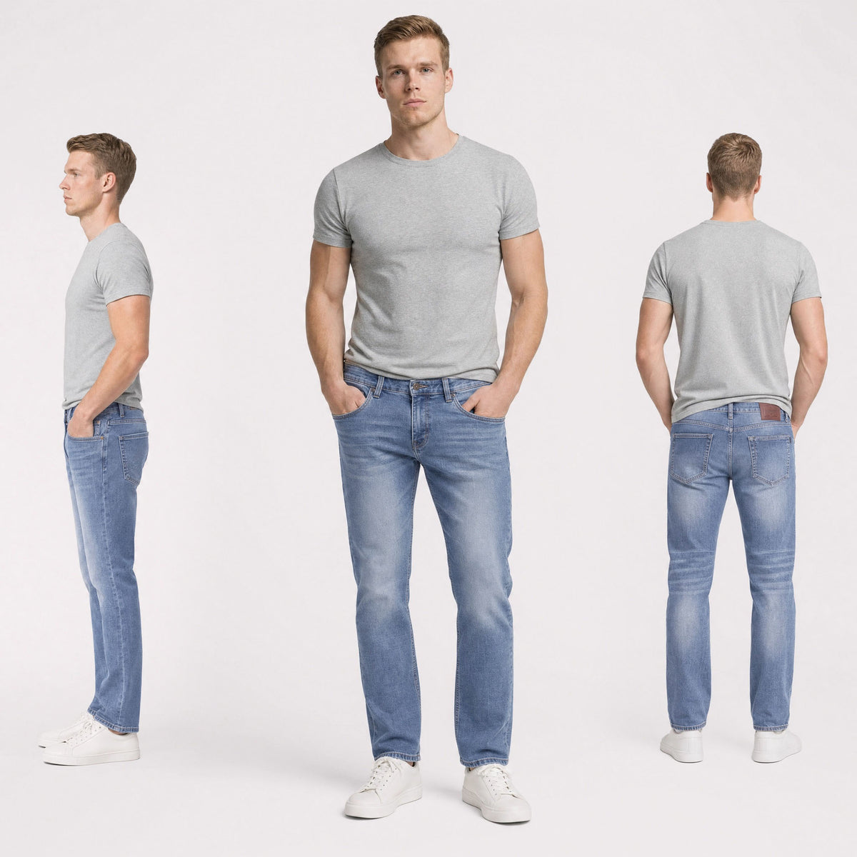 HUMMER MENS LONG PANTS JEANS [STRAIGHT CUT] H0130