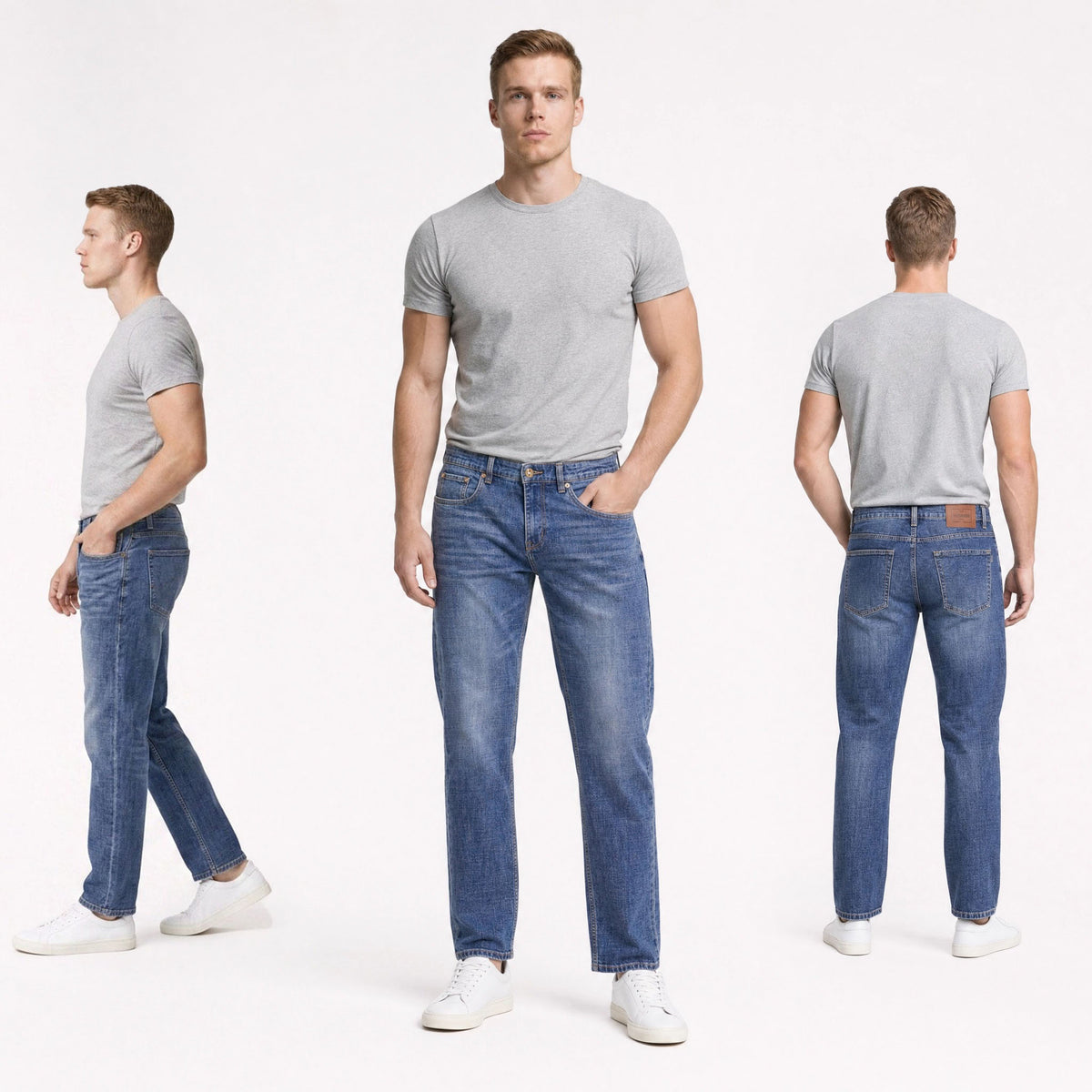 HUMMER MENS LONG PANTS JEANS [STRAIGHT CUT] H0130
