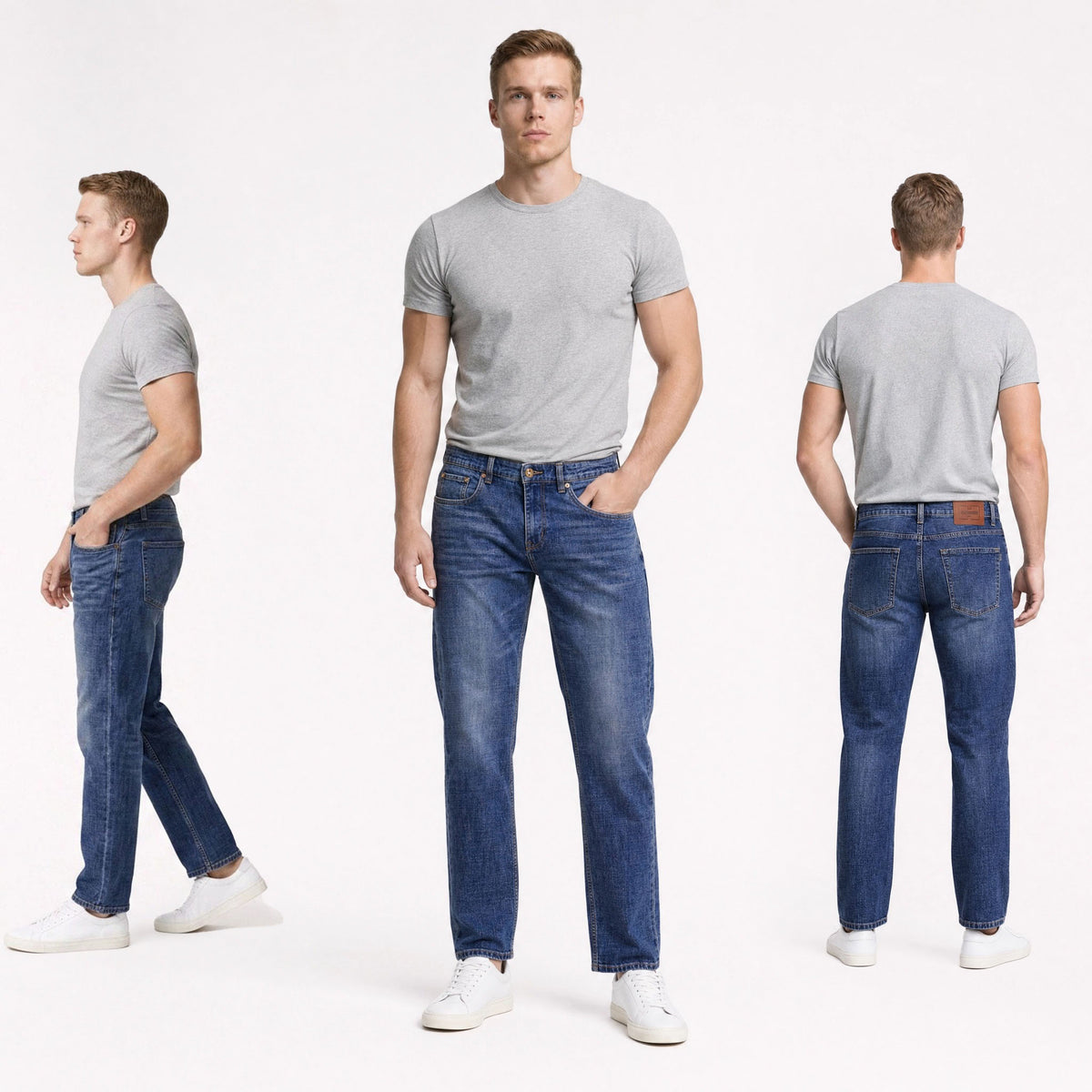 HUMMER MENS LONG PANTS JEANS [STRAIGHT CUT] H0130