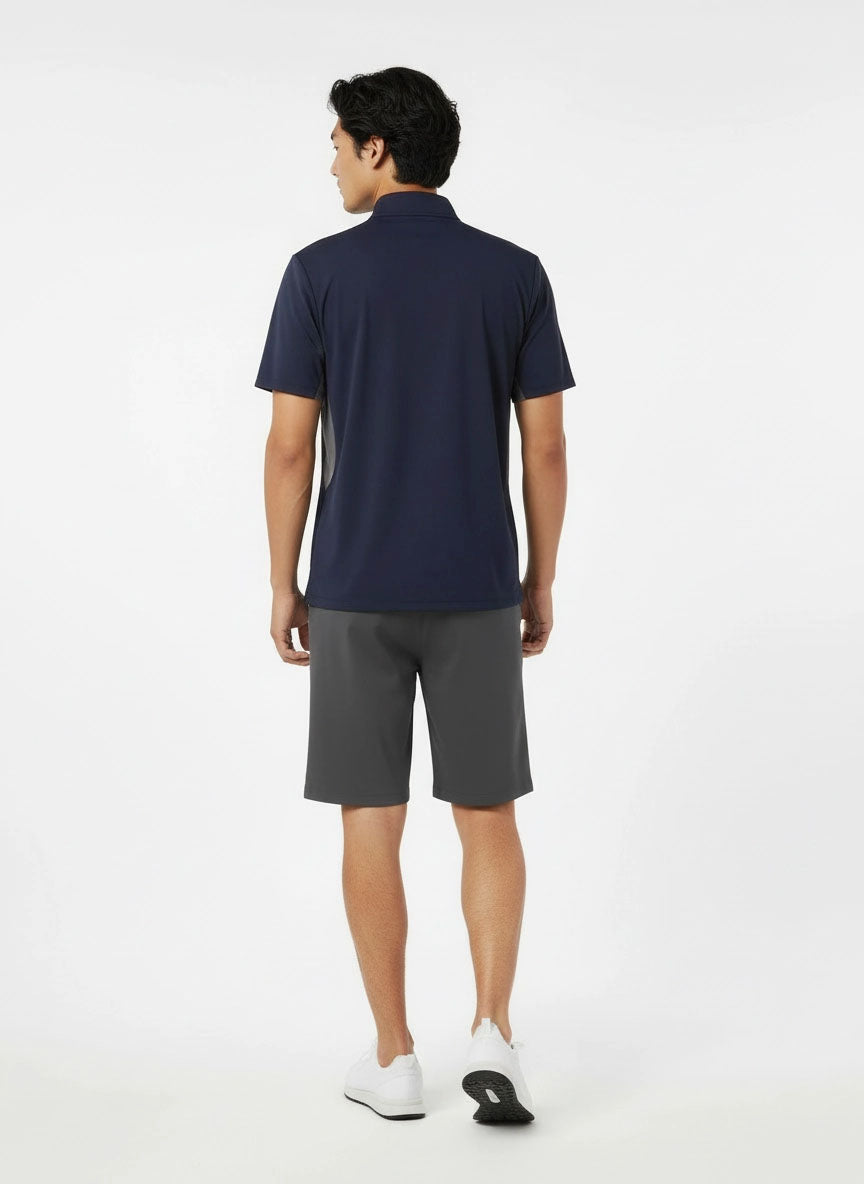HUMMER MENS SHORT SLEEVE QUARTERZIP T SHIRT [FREE CUT] H0097